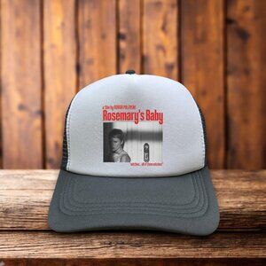 Rosemary's Baby Unisex Trucker Hat Grey Roman Polanski 1968 Horror Movie Cap